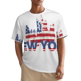 AILLOSA All Over FLAG-39 Kısa Kollu Baskılı Erkek T-shirt