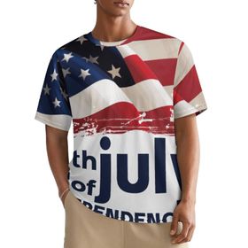 AILLOSA All Over FLAG-50 Kısa Kollu Baskılı Erkek T-shirt
