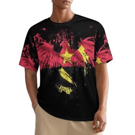 AILLOSA All Over FLAG-51 Kısa Kollu Baskılı Erkek T-shirt
