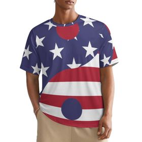 AILLOSA All Over FLAG-53 Kısa Kollu Baskılı Erkek T-shirt