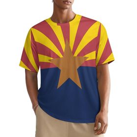 AILLOSA All Over FLAG-54 Kısa Kollu Baskılı Erkek T-shirt