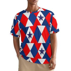 AILLOSA All Over FLAG-56 Kısa Kollu Baskılı Erkek T-shirt