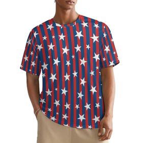 AILLOSA All Over FLAG-59 Kısa Kollu Baskılı Erkek T-shirt