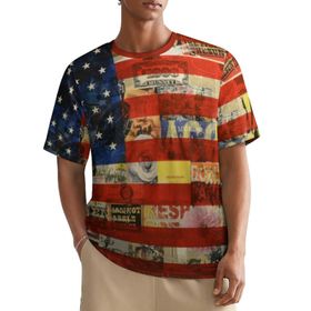AILLOSA All Over FLAG-69 Kısa Kollu Baskılı Erkek T-shirt