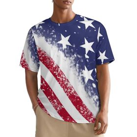 AILLOSA All Over FLAG-78 Kısa Kollu Baskılı Erkek T-shirt