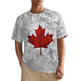 AILLOSA All Over FLAG-98 Kısa Kollu Baskılı Erkek T-shirt