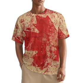 AILLOSA All Over FLAG-99 Kısa Kollu Baskılı Erkek T-shirt