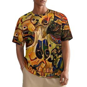 AILLOSA All Over GFY-09 Kısa Kollu Baskılı Erkek T-shirt