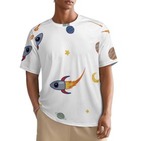 AILLOSA All Over GFY-10 Kısa Kollu Baskılı Erkek T-shirt