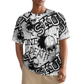 AILLOSA All Over GFY-19 Kısa Kollu Baskılı Erkek T-shirt