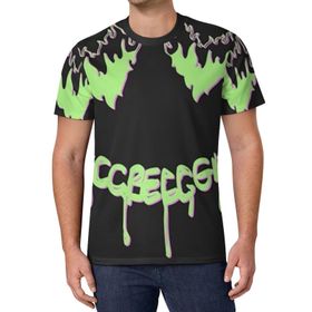 AILLOSA All Over Print CGF-03 Kısa Kollu Baskılı Unisex T-shirt