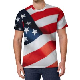 AILLOSA All Over Print FLAG-03 Kısa Kollu Baskılı UnisexT-shirt
