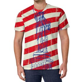AILLOSA All Over Print FLAG-06 Kısa Kollu Baskılı Unisex T-shirt