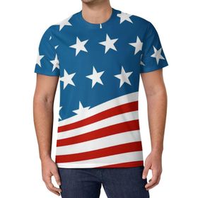 AILLOSA All Over Print FLAG-118 Kısa Kollu Baskılı Unisex T-shirt