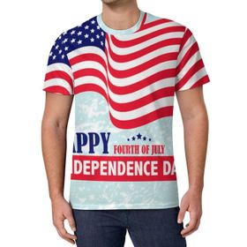 AILLOSA All Over Print FLAG-161 Kısa Kollu Baskılı Unisex T-shirt