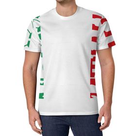 AILLOSA All Over Print FLAG-169 Kısa Kollu Baskılı Unisex T-shirt