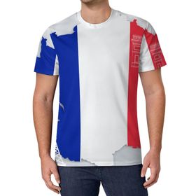 AILLOSA All Over Print FLAG-173 Kısa Kollu Baskılı Unisex T-shirt