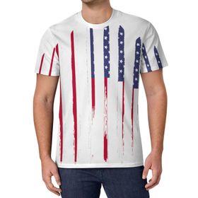 AILLOSA All Over Print FLAG-185 Kısa Kollu Baskılı Unisex T-shirt