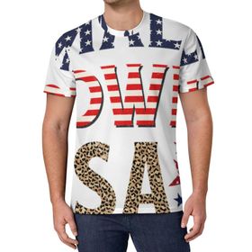 AILLOSA All Over Print FLAG-188 Kısa Kollu Baskılı Unisex T-shirt