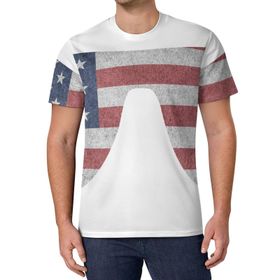 AILLOSA All Over Print FLAG-20 Kısa Kollu Baskılı Unisex T-shirt