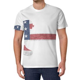 AILLOSA All Over Print FLAG-21 Kısa Kollu Baskılı Unisex T-shirt