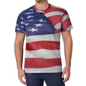 AILLOSA All Over Print FLAG-23 Kısa Kollu Baskılı Unisex T-shirt
