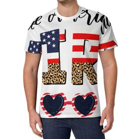 AILLOSA All Over Print FLAG-25 Kısa Kollu Baskılı Unisex T-shirt