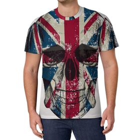 AILLOSA All Over Print FLAG-32 Kısa Kollu Baskılı Unisex T-shirt