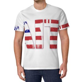 AILLOSA All Over Print FLAG-35 Kısa Kollu Baskılı Unisex T-shirt