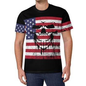 AILLOSA All Over Print FLAG-36 Kısa Kollu Baskılı Unisex T-shirt
