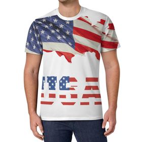 AILLOSA All Over Print FLAG-37 Kısa Kollu Baskılı Unisex T-shirt