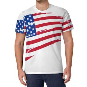AILLOSA All Over Print FLAG-47 Kısa Kollu Baskılı Unisex T-shirt