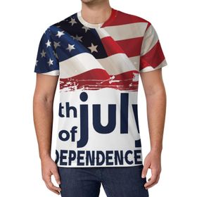 AILLOSA All Over Print FLAG-50 Kısa Kollu Baskılı Unisex T-shirt