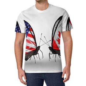 AILLOSA All Over Print FLAG-71 Kısa Kollu Baskılı Unisex T-shirt