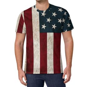 AILLOSA All Over Print FLAG-82 Kısa Kollu Baskılı Unisex T-shirt