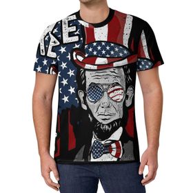 AILLOSA All Over Print FLAG-87 Kısa Kollu Baskılı Unisex T-shirt