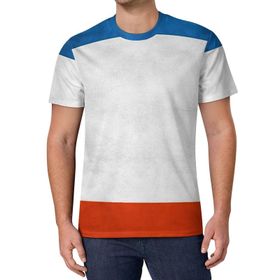 AILLOSA All Over Print FLAG-93 Kısa Kollu Baskılı Unisex T-shirt