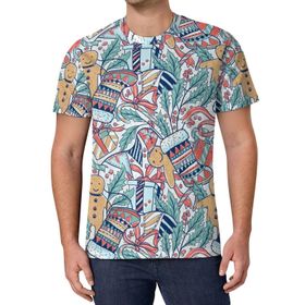 AILLOSA All Over Print GFY-01 Kısa Kollu Baskılı Unisex T-shirt