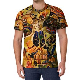 AILLOSA All Over Print GFY-09 Kısa Kollu Baskılı Unisex T-shirt