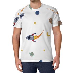 AILLOSA All Over Print GFY-10 Kısa Kollu Baskılı Unisex T-shirt