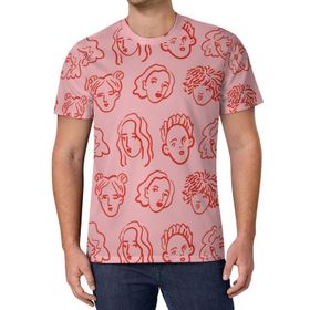 AILLOSA All Over Print GFY-25 Kısa Kollu Baskılı Unisex T-shirt