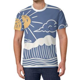 AILLOSA All Over Print TH-109 Kısa Kollu Baskılı Unisex T-shirt
