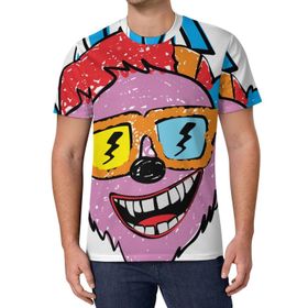 AILLOSA All Over Print TH-126 Kısa Kollu Baskılı Unisex T-shirt
