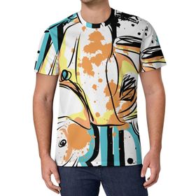 AILLOSA All Over Print TH-141 Kısa Kollu Baskılı Unisex T-shirt