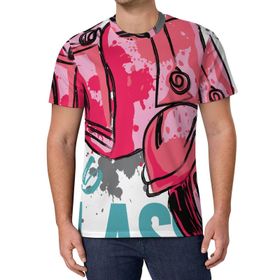 AILLOSA All Over Print TH-147 Kısa Kollu Baskılı Unisex T-shirt