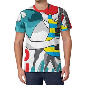 AILLOSA All Over Print TH-150 Kısa Kollu Baskılı Unisex T-shirt