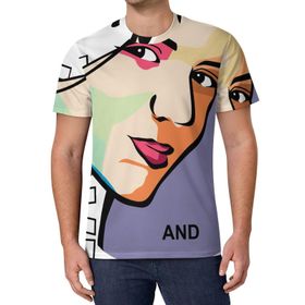 AILLOSA All Over Print TH-151 Kısa Kollu Baskılı Unisex T-shirt