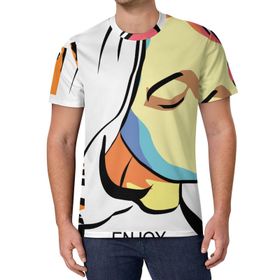 AILLOSA All Over Print TH-152 Kısa Kollu Baskılı Unisex T-shirt