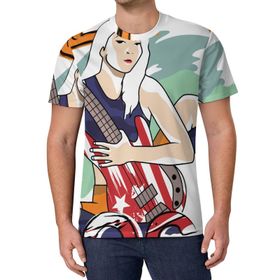 AILLOSA All Over Print TH-154 Kısa Kollu Baskılı Unisex T-shirt