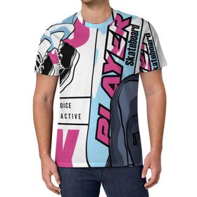 AILLOSA All Over Print TH-162 Kısa Kollu Baskılı Unisex T-shirt